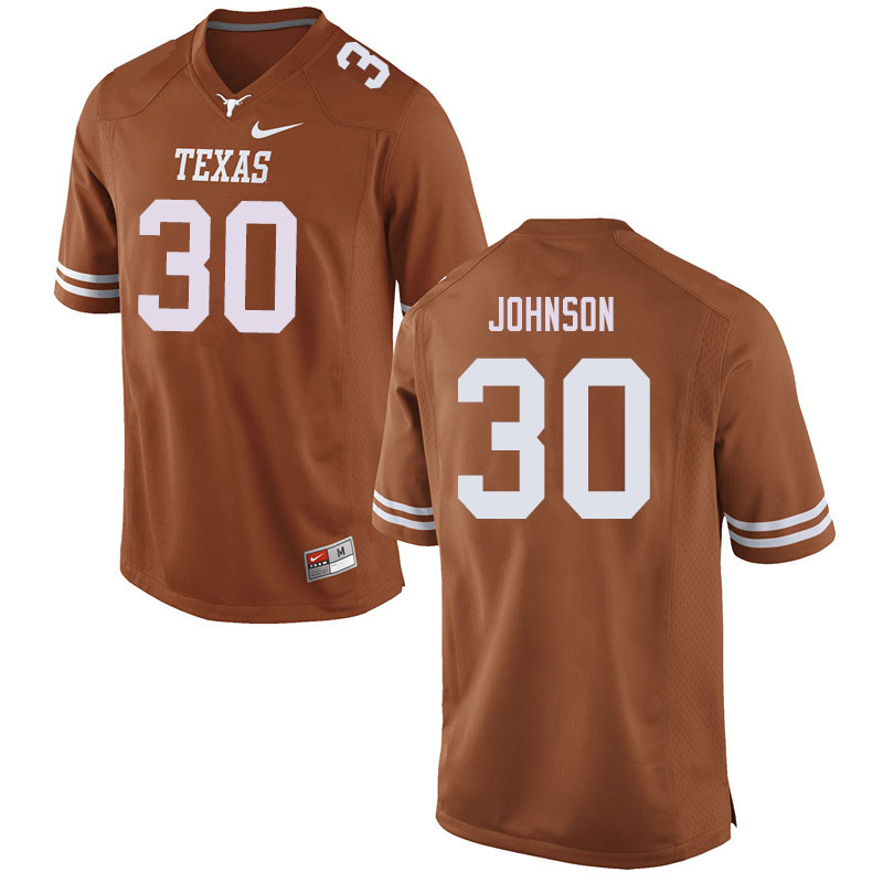 Men #30 Caleb Johnson Texas Longhorns College Football Jerseys Sale-Orange